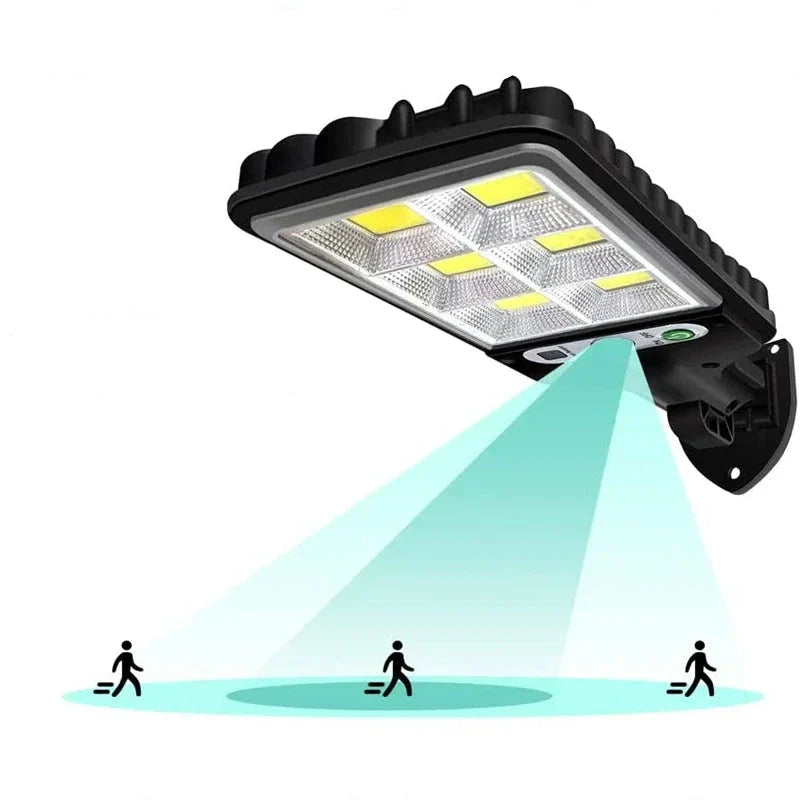 Kit de Refletores Led Solar 6000 Lumens com Sensor de Movimento - Compre 1 e leve 4